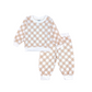 PLAIDS SWEATSHIRT AND PANTS FOR INFANTS (3-12 MONTHS)