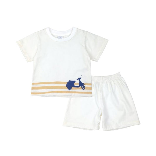 TUSCANY T-SHIRT AND SHORTS SET FOR INFANTS 3-12 MONTHS