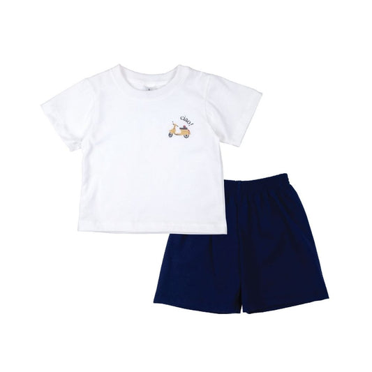 TUSCANY T-SHIRT AND SHORTS SET FOR INFANTS 3-12 MONTHS