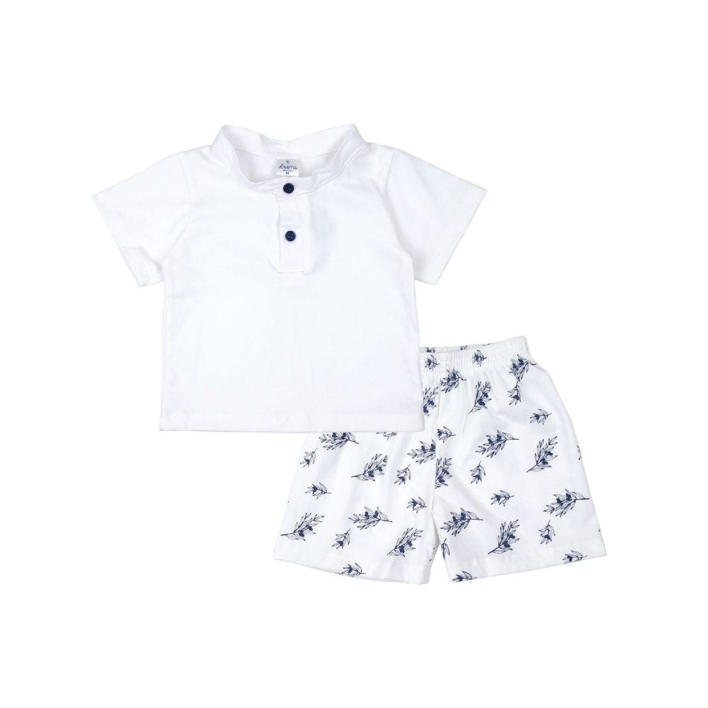 TUSCANY POLO SHIRT AND SHORTS SET FOR INFANTS 3-12 MONTHS