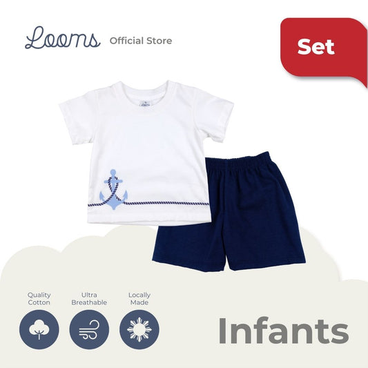 HAMPTONS T-SHIRT AND SHORTS SET FOR INFANTS (3-12 MOS)