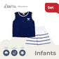 HAMPTONS MUSCLE SHIRT AND SHORTS SET FOR INFANTS (3-12 MOS)