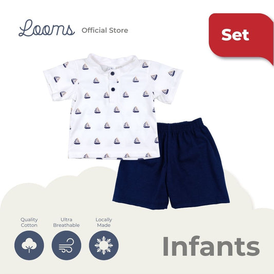 HAMPTONS POLO SHIRT AND SHORTS SET FOR INFANTS (3-12 MOS)