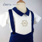 HAMPTONS SHIRT WITH SUSPENDER SHORTS SET FOR INFANTS (3-12 MOS)