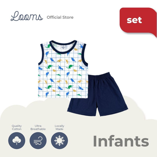 DINOVERSE MUSCLE TEE AND SHORTS SET FOR INFANTS (3-12 MOS)
