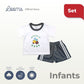 MACHINERY T-SHIRT AND SHORTS SET FOR INFANTS (3-12 MOS)