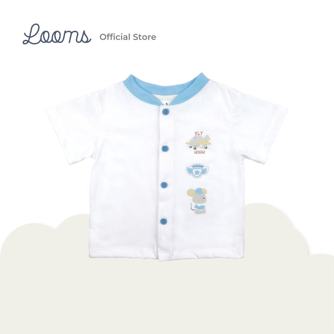 PARATROOPER BUTTONED SHIRT AND SHORTS SET FOR INFANTS (3-12 MOS)