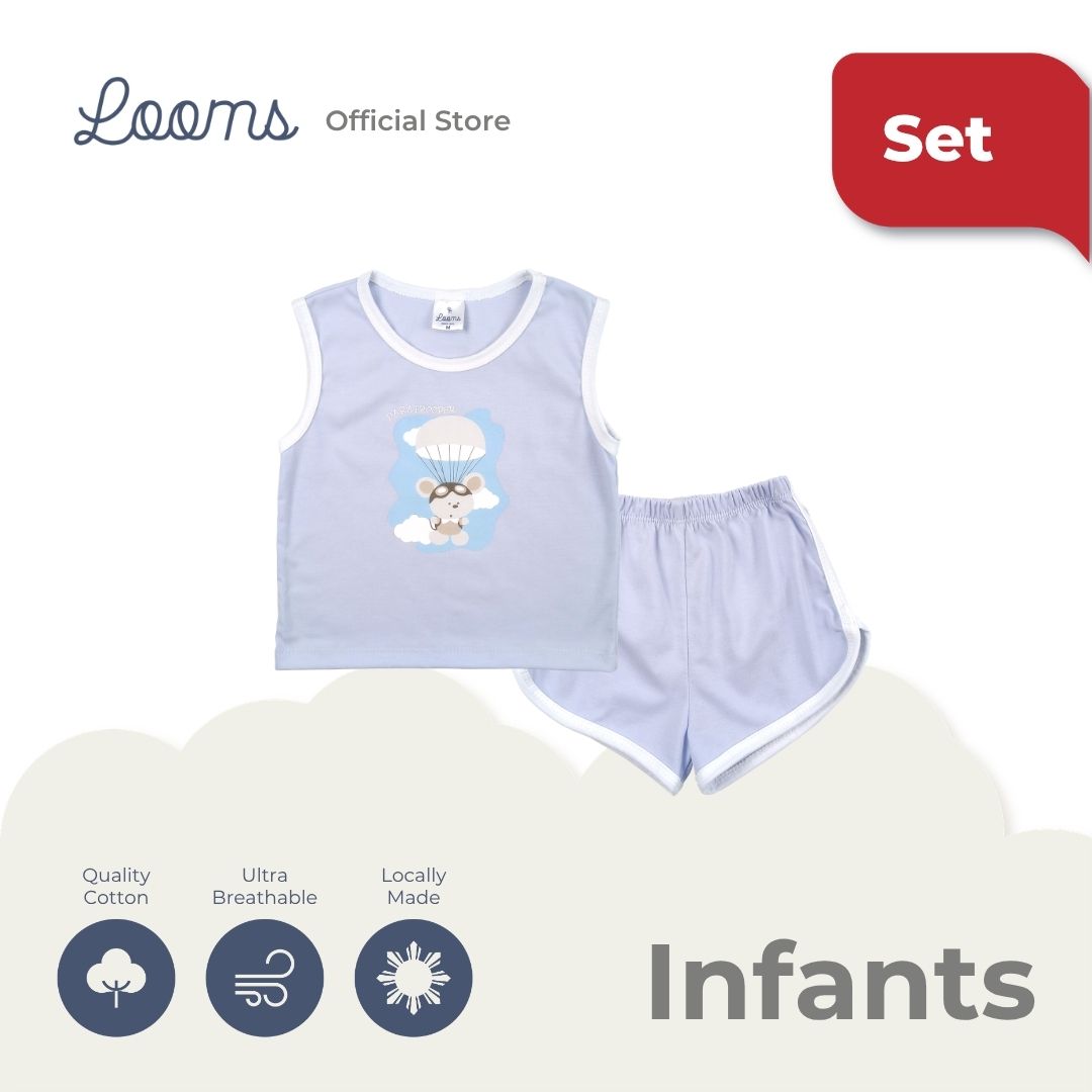 PARATROOPER MUSCLE TEE AND SHORTS SET FOR INFANTS (3-12 MOS)