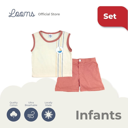 LITTLE SAILOR MUSCLE TEE AND SHORTS SET FOR INFANTS (3-12 MOS)