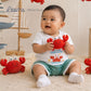 CRABBY CREW T-SHIRT AND SHORTS SET FOR INFANTS (3-12 MOS)