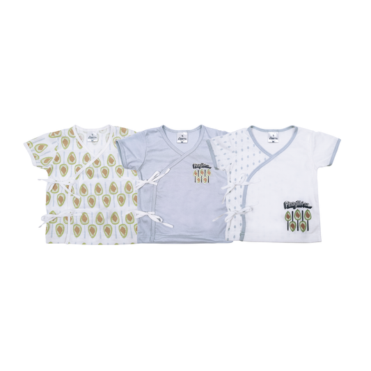 PINOY STREAT 3IN1 SHORT SLEEVED TIESIDE FOR NEWBORN (0-6 MONTHS)