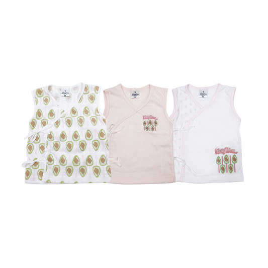 PINOY STREAT 3IN1 SLEEVEDLESS TIESIDE FOR NEWBORN (0-6 MONTHS)