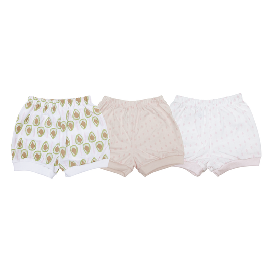 PINOY STREAT 3IN1 CUFFED SHORTS FOR NEWBORN (0-6 MONTHS)