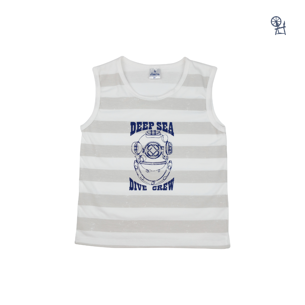 DEEP SEA MUSCLE SHIRT & SHORTS FOR TODDLERS (1-3 YRS OLD)