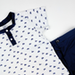 DEEP SEA COLLARED SHIRT & SHORTS FOR TODDLERS (1-3 YRS OLD)