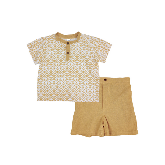 MOROCCAN SHIRT AND SHORTS FOR TODDLERS (1-3 YEARS OLD)