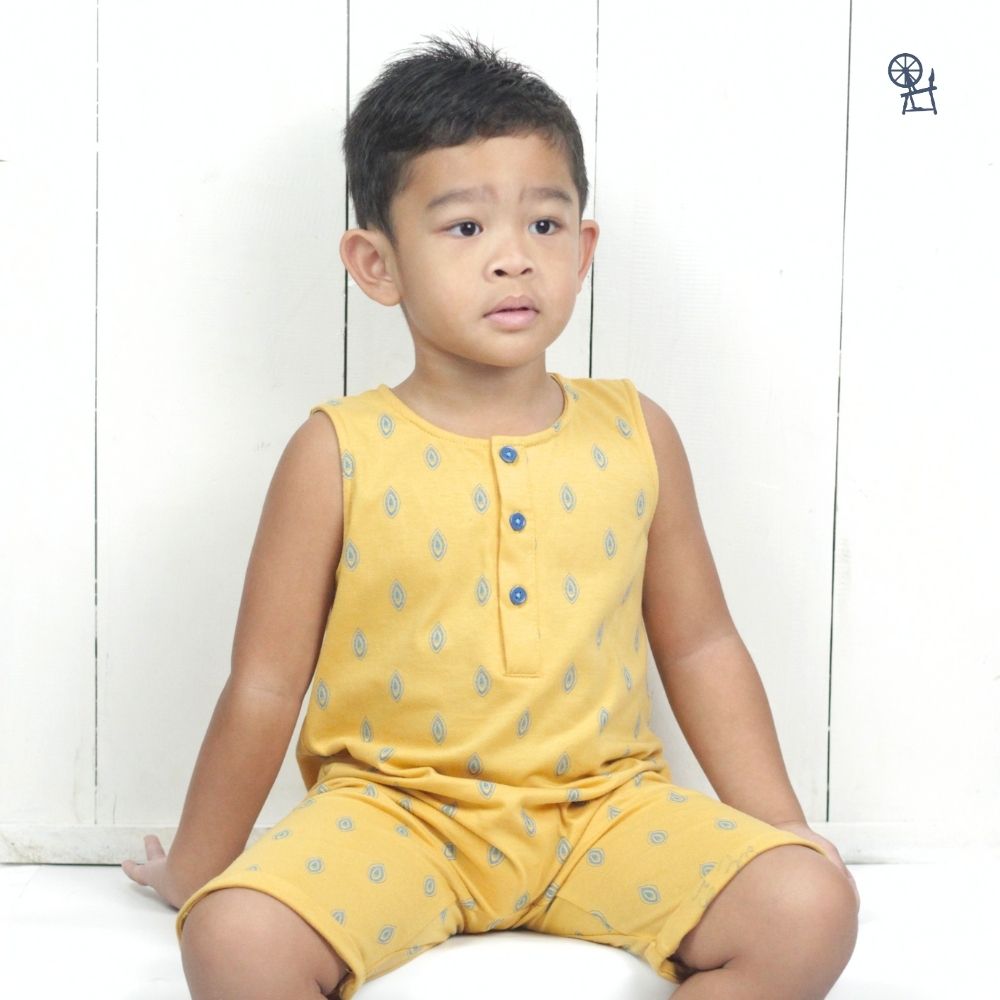 SURAMYA SLEEVELESS JUMPSUIT FOR TODDLERS 1-4 YEARS OLD