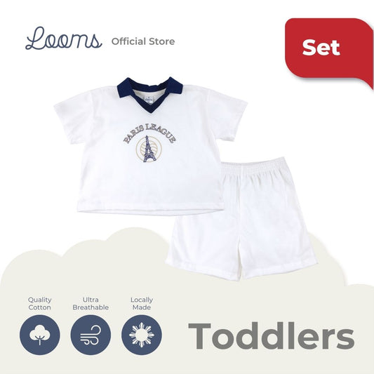 FRENCH SUMMER OVERSIZED SHIRT AND SHORTS SET FOR TODDLERS (1-3 YRS)