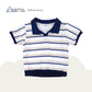 FRENCH SUMMER COLLARED SHIRT AND SHORTS SET FOR TODDLERS (1-3 YRS)