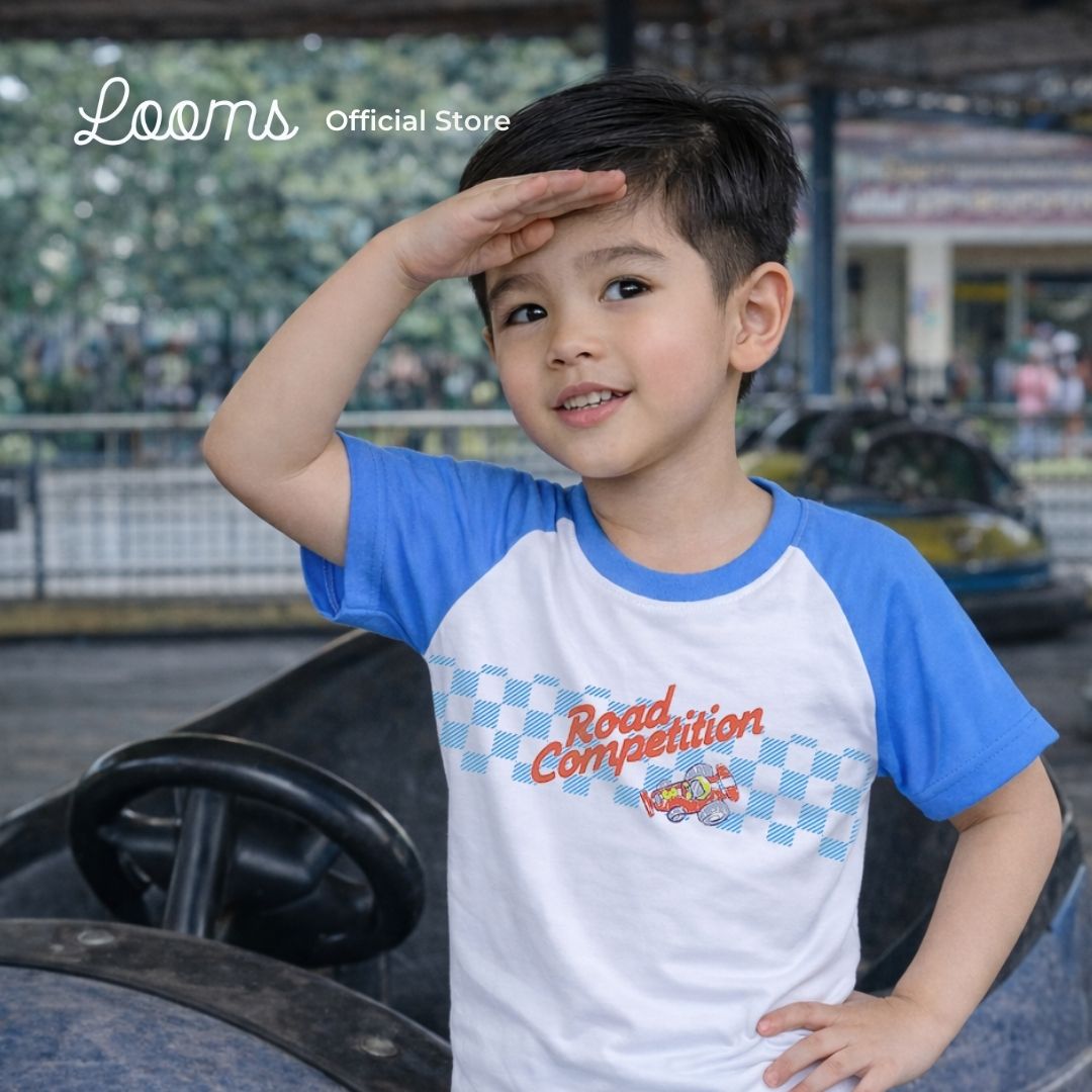 RACER T-SHIRT AND SHORTS SET FOR TODDLERS (1-3 YRS)