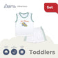 RACER MUSCLE TEE AND SHORTS SET FOR TODDLERS (1-3 YRS)