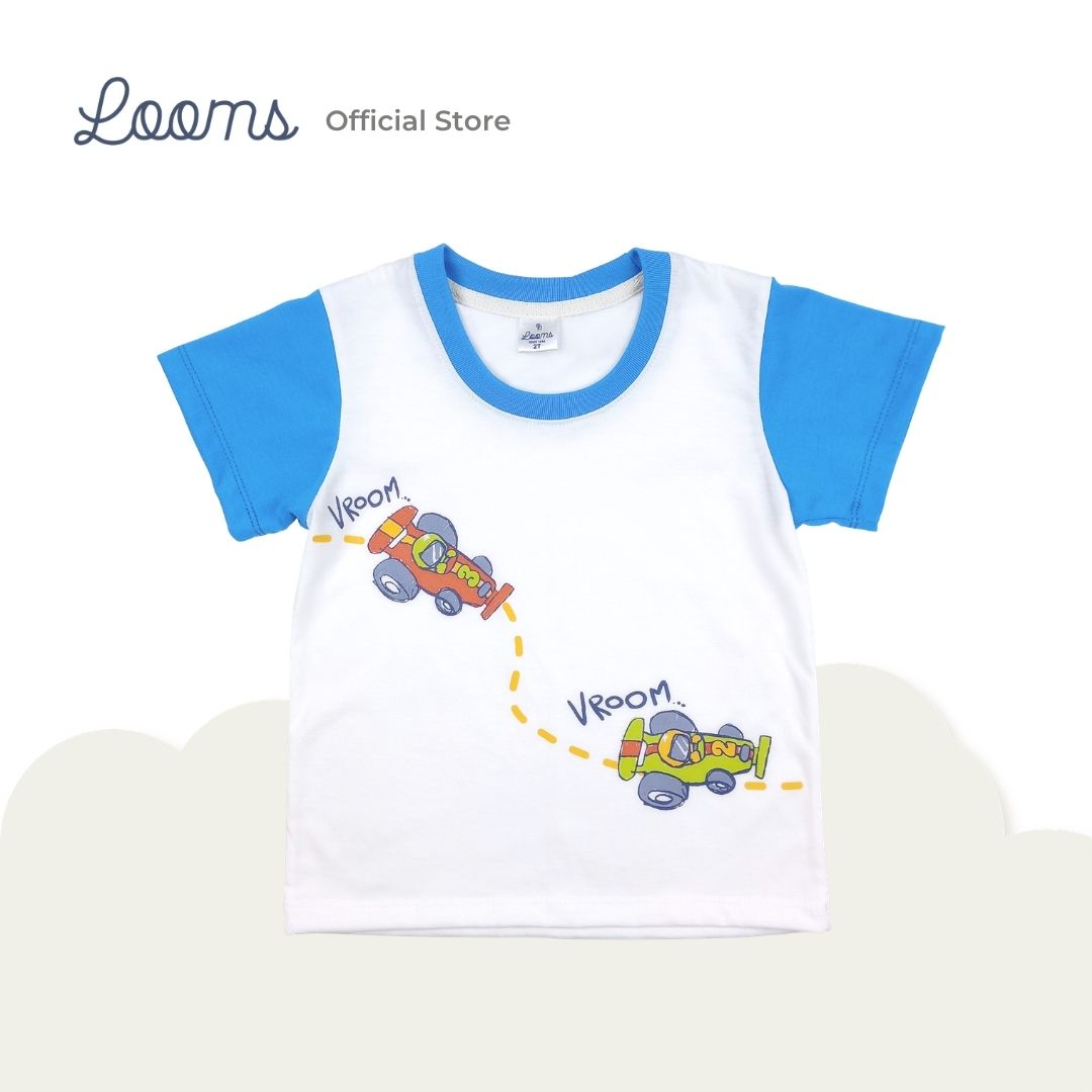 RACER T-SHIRT AND SHORTS SET FOR TODDLERS (1-3 YRS)
