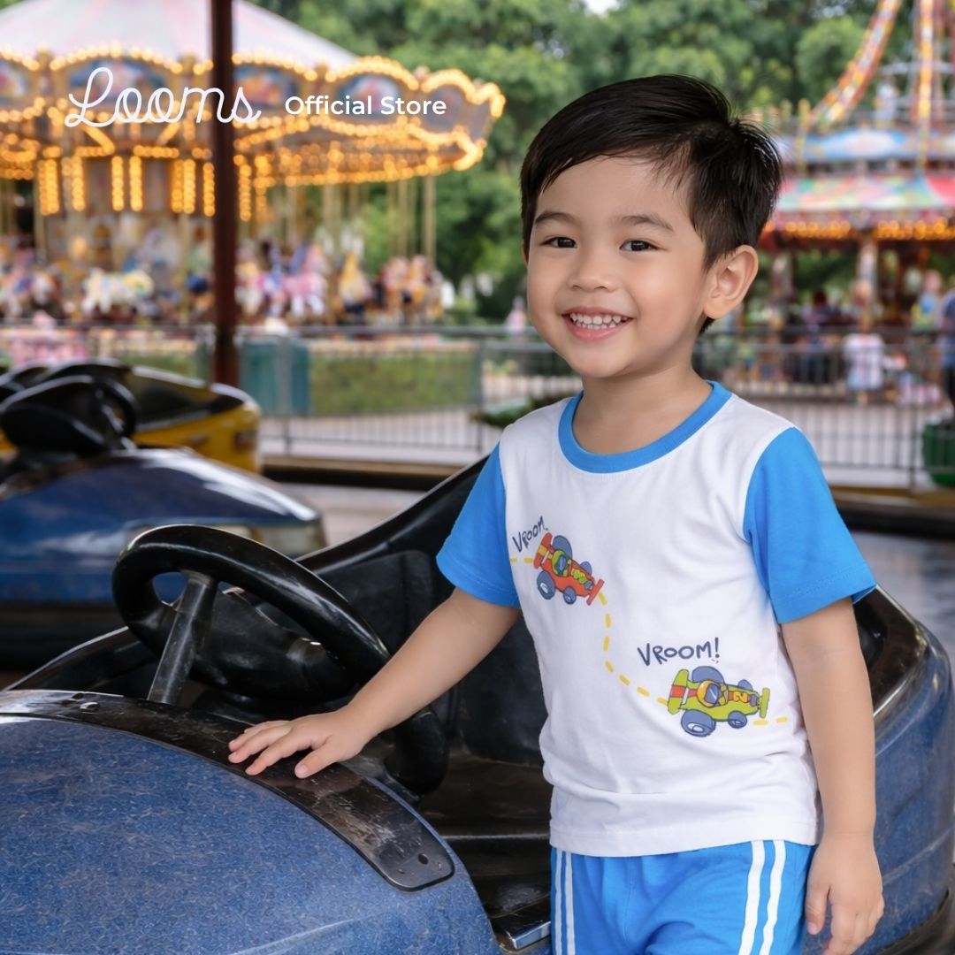RACER T-SHIRT AND SHORTS SET FOR TODDLERS (1-3 YRS)