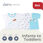 HELICOPTER 3 IN 1 (3 PCS. PACK) BASICS FOR BOYS INFANT TO TODDLER (0-3 YRS)