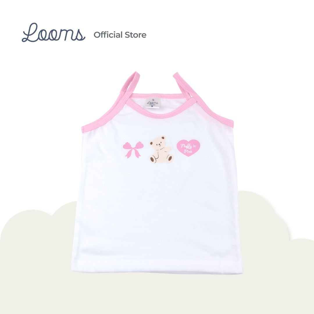 PINK TEDDY 3 IN 1 (3 PCS. PACK) BASICS FOR GIRLS INFANT TO TODDLER (0-3 YRS)