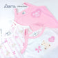 PINK TEDDY 3 IN 1 (3 PCS. PACK) BASICS FOR GIRLS INFANT TO TODDLER (0-3 YRS)