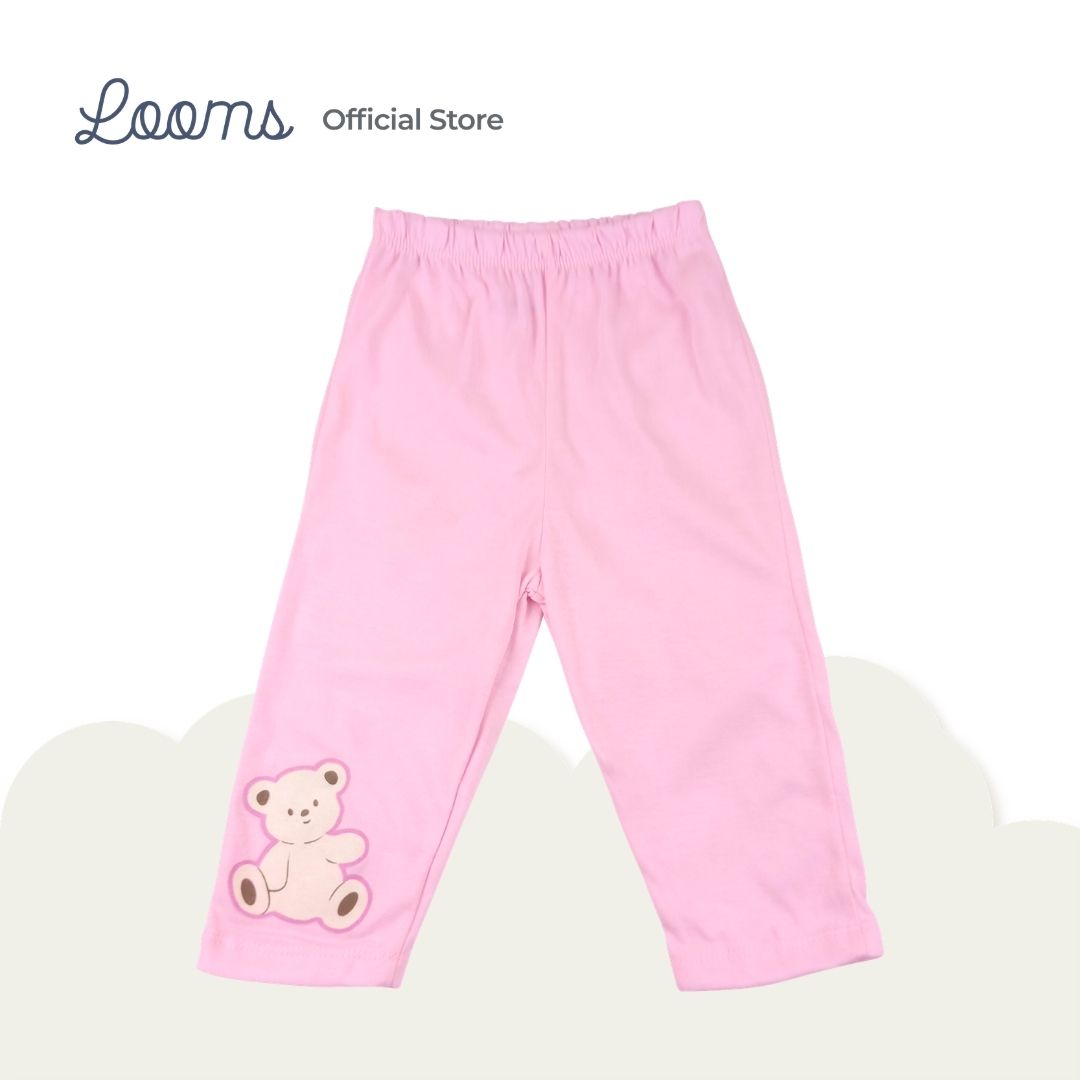 PINK TEDDY 3 IN 1 (3 PCS. PACK) BASICS FOR GIRLS INFANT TO TODDLER (0-3 YRS)
