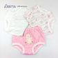 PINK TEDDY 3 IN 1 (3 PCS. PACK) BASICS FOR GIRLS INFANT TO TODDLER (0-3 YRS)