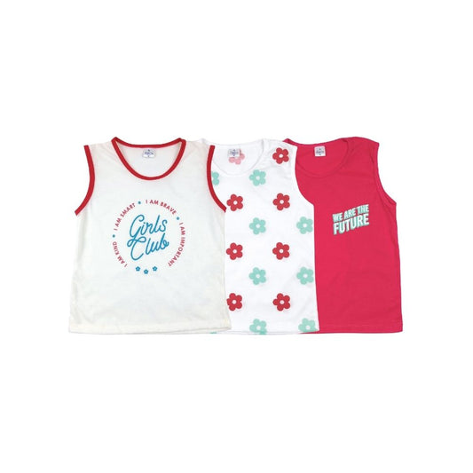 GOOD KIDS 3IN1 GIRLS SANDO FOR KIDS (4-10 YRS OLD)