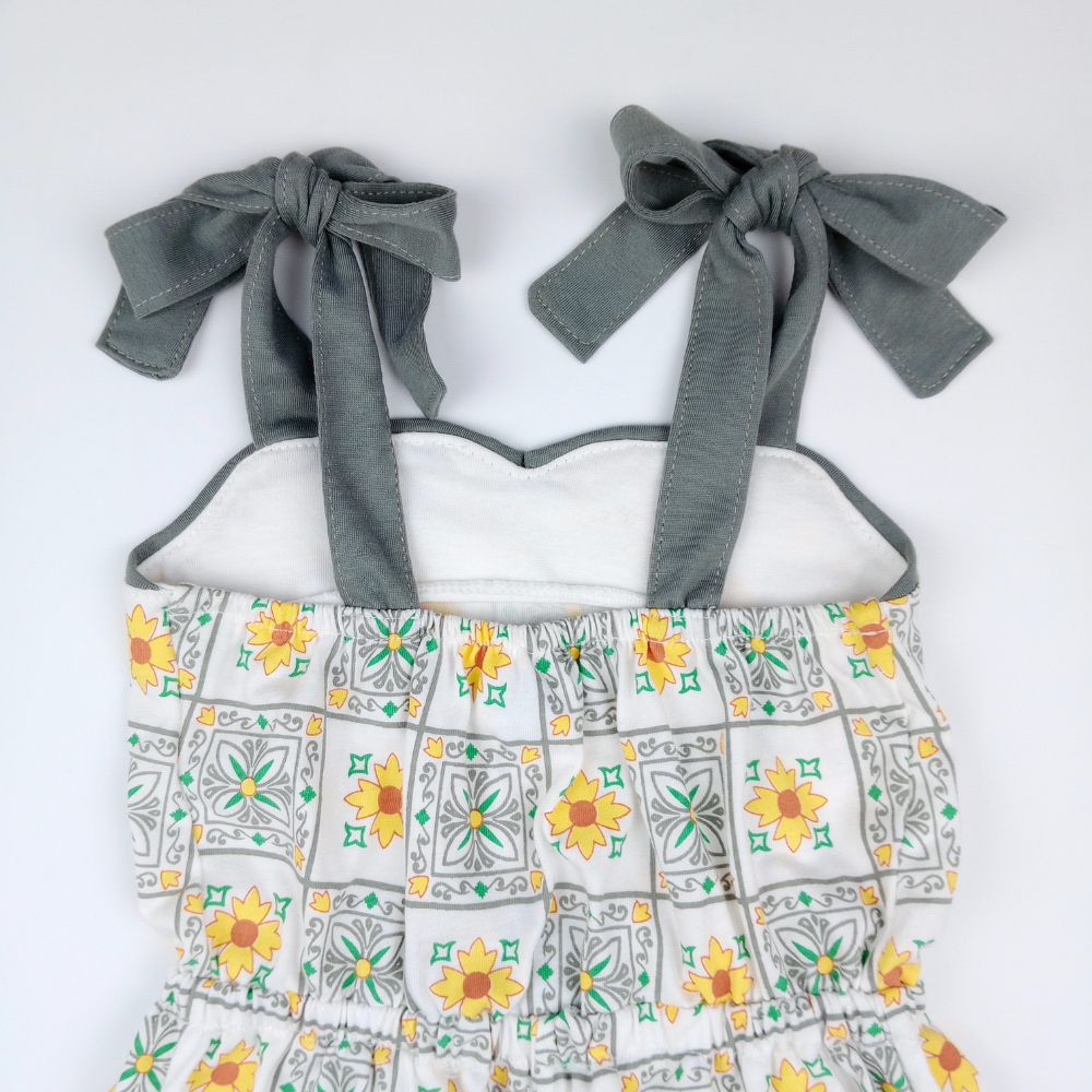 SICILY CROPPED PANTS ROMPER FOR INFANTS  (3-12 MONTHS)