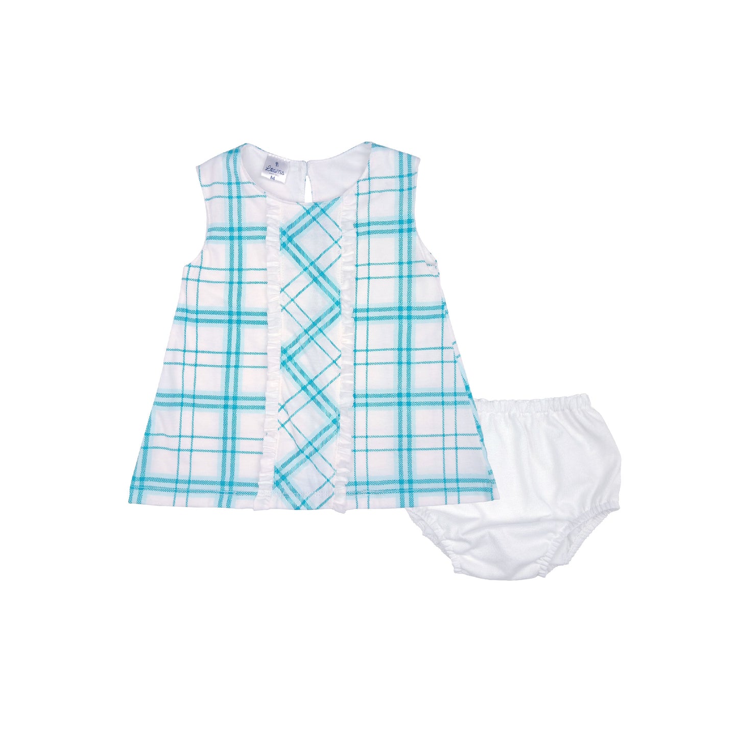 PLAIDS  DRESS WITH PANTY FOR INFANTS (3-12 MONTHS)