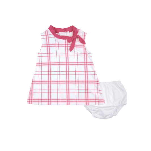 PLAIDS DRESS WITH PANTY FOR INFANTS (3-12 MONTHS)