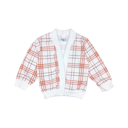 PLAIDS CARDIGAN FOR INFANTS (3-12 MONTHS)