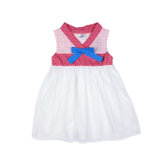 Oriental Girls Sleeveless Tulle Dress for Infants 3-12 Months