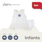 HAMPTONS PLEATED DRESS AND PANTY SET FOR INFANTS (0-12 MOS)