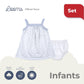 HAMPTONS STRAP DRESS AND PANTY SET FOR INFANTS (0-12 MOS)