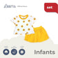 SUNFLOWER BLOUSE AND TUTU SKIRT SET FOR INFANTS (0-12 MOS)