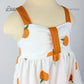 ORANGE FARM DRESS FOR INFANTS (0-12 MOS)