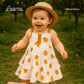 ORANGE FARM DRESS FOR INFANTS (0-12 MOS)