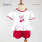 MON CHERI BLOUSE AND SHORTS SET FOR INFANTS (0-12 MOS)