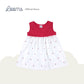 MON CHERI DRESS WITH HEADBAND SET FOR INFANTS (0-12 MOS)