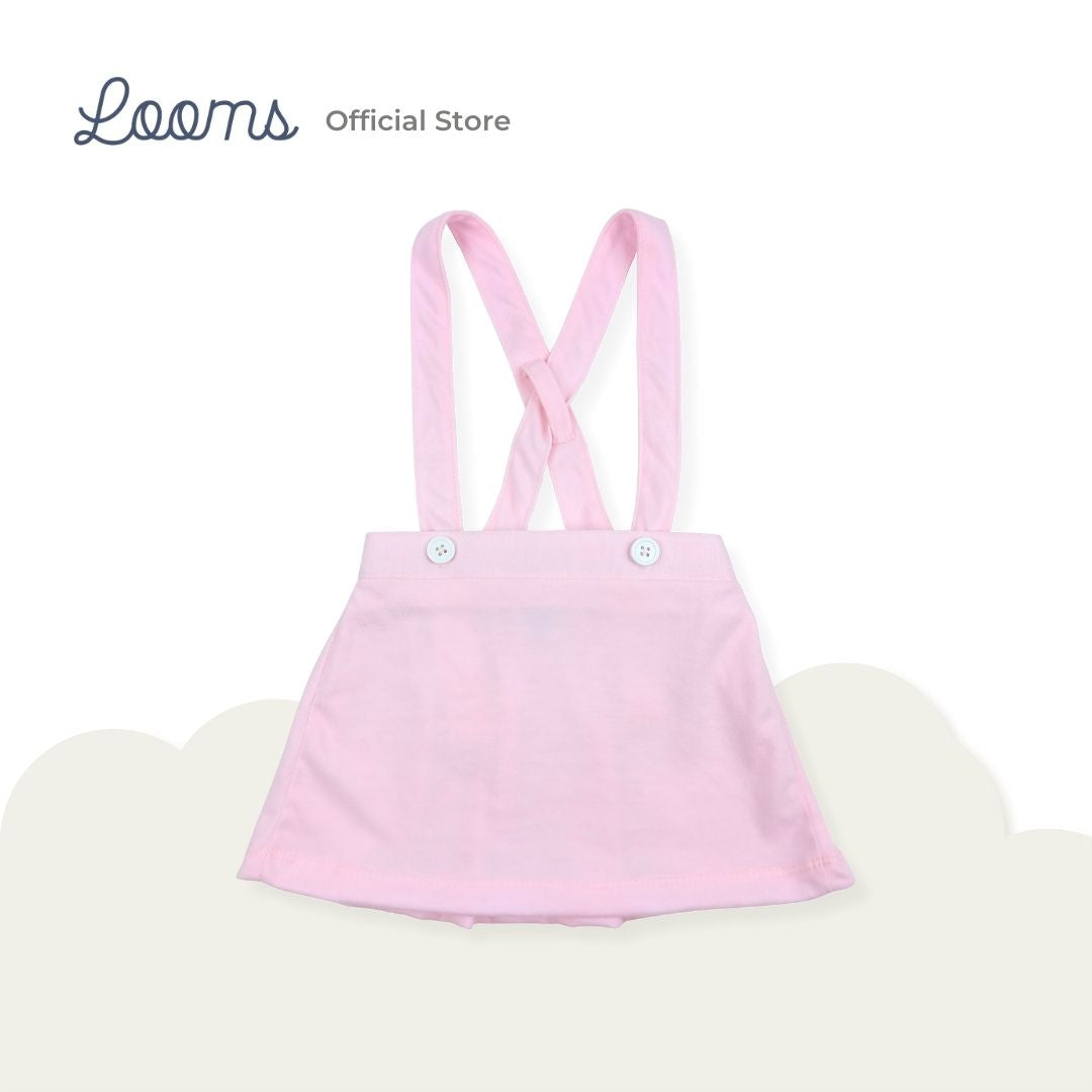 BAKER BLOUSE AND SUSPENDER SKIRT WITH HEADBAND SET FOR INFANTS (0-12 MOS)