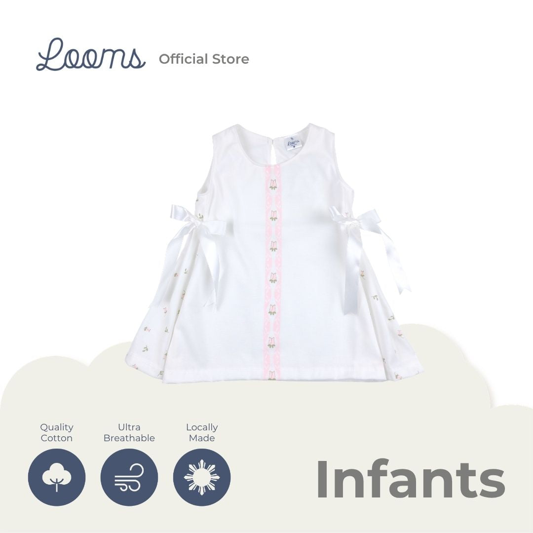 ST. ANNE SLEEVELESS DRESS FOR INFANTS (0-12 MOS)