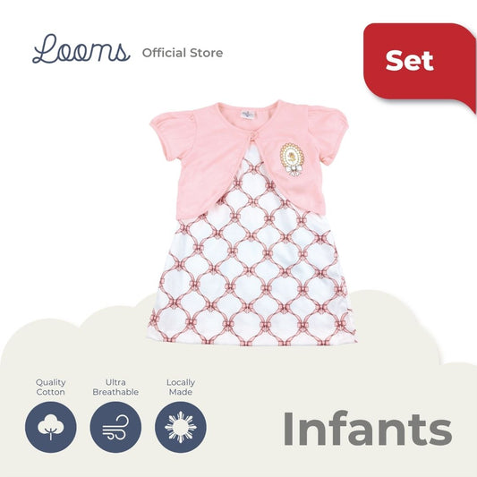JUANA DRESS WITH BOLERO SET FOR INFANTS (0-12 MOS)