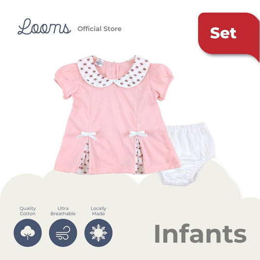 SUNDAY SHORT DRESS AND PANTY SET FOR INFANTS