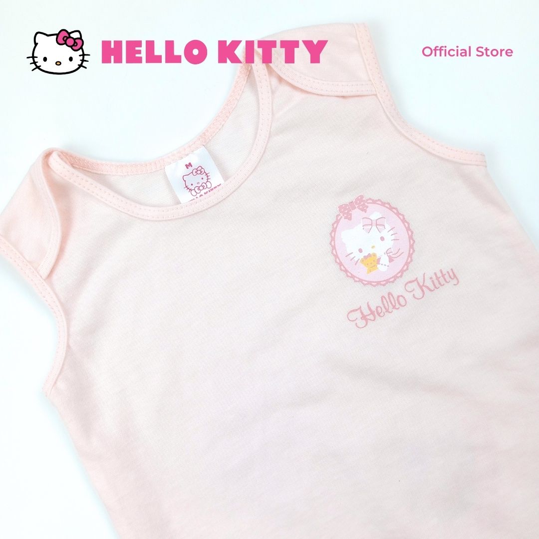 HELLO KITTY CUDDLY SLEEVELESS ONESIE FOR NEWBORN 0-6 MONTHS